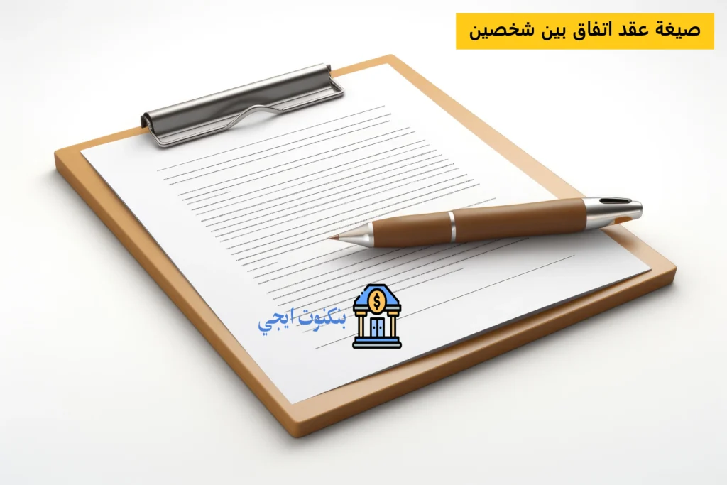 3 صيغة عقد اتفاق بين شخصين Word و PDF و DOC جاهز + شرح قانوني مفصل صيغة عقد اتفاق بين شخصين